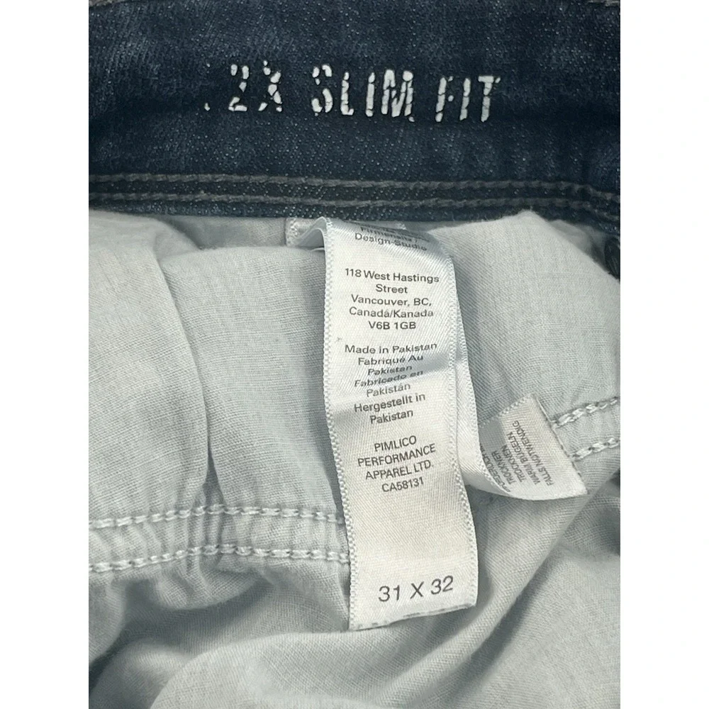 DUER LX2 Performance Denim Slim Fit Jeans Mens 31x32 Fits 31x31 Stretch Commuter